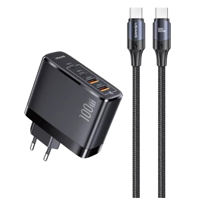 Зарядний пристрій Usams-UC Fast Charger Kit UC Series Black (20799983)