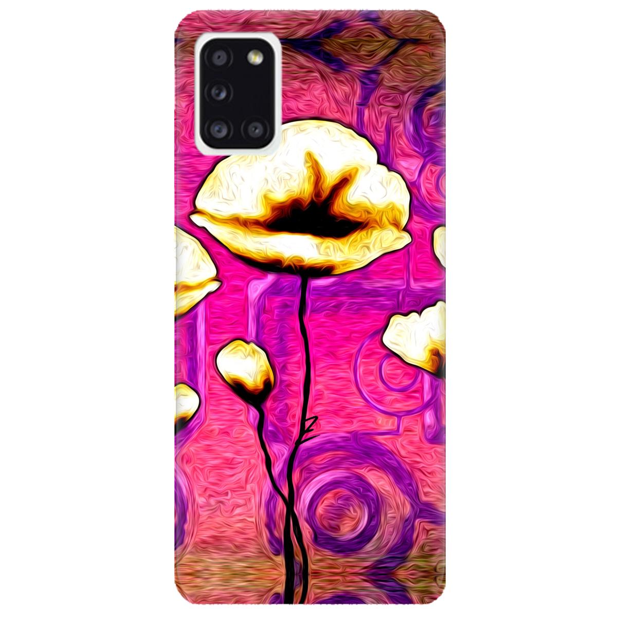 Силиконовый чехол Zorrov для Samsung Galaxy A31 - Flower kiss (14110040023088706) - фото 1