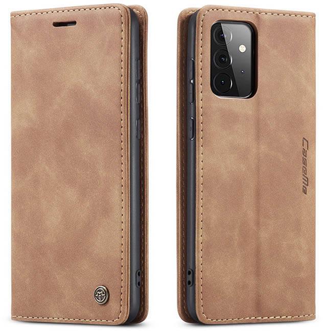 Чехол книжка с магнитом CaseMe на Samsung Galaxy A72 A725 Brown (21908-30)