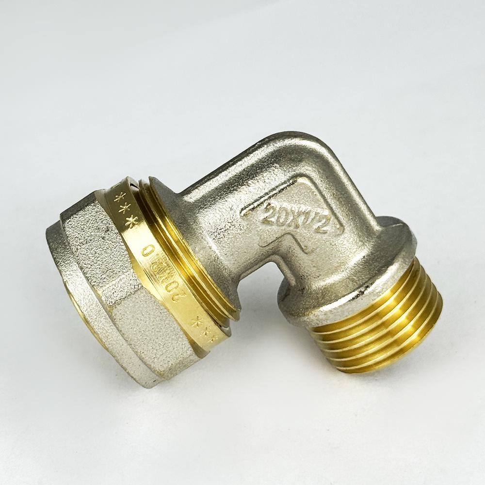 Кут із зовнішнім різьбленням з проточкою SANTAN 20х1/2" (43382) - фото 3 Кут із зовнішнім різьбленням з проточкою SANTAN 20х1/2" (43382) - фото 3