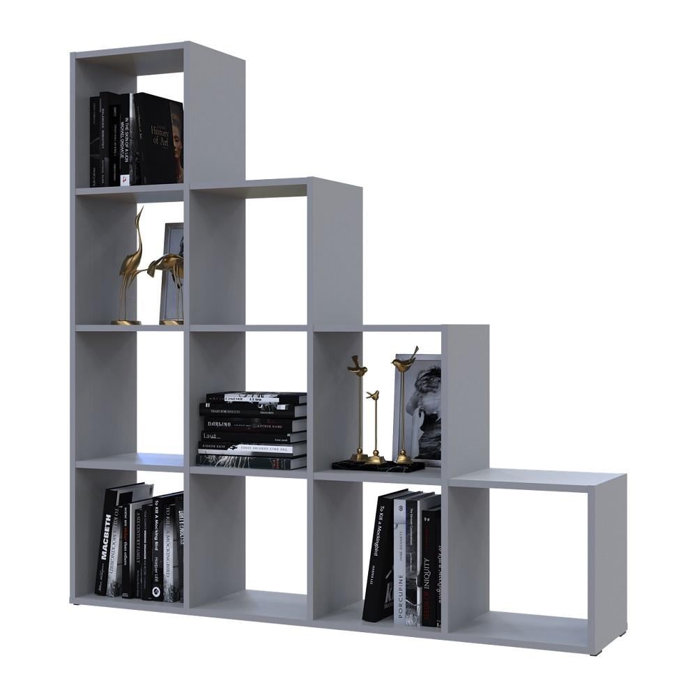 Стелаж відкритий Doros Степ DRS-011772 4х4 136,2х28,8х140,7 см Сірий (41516179)