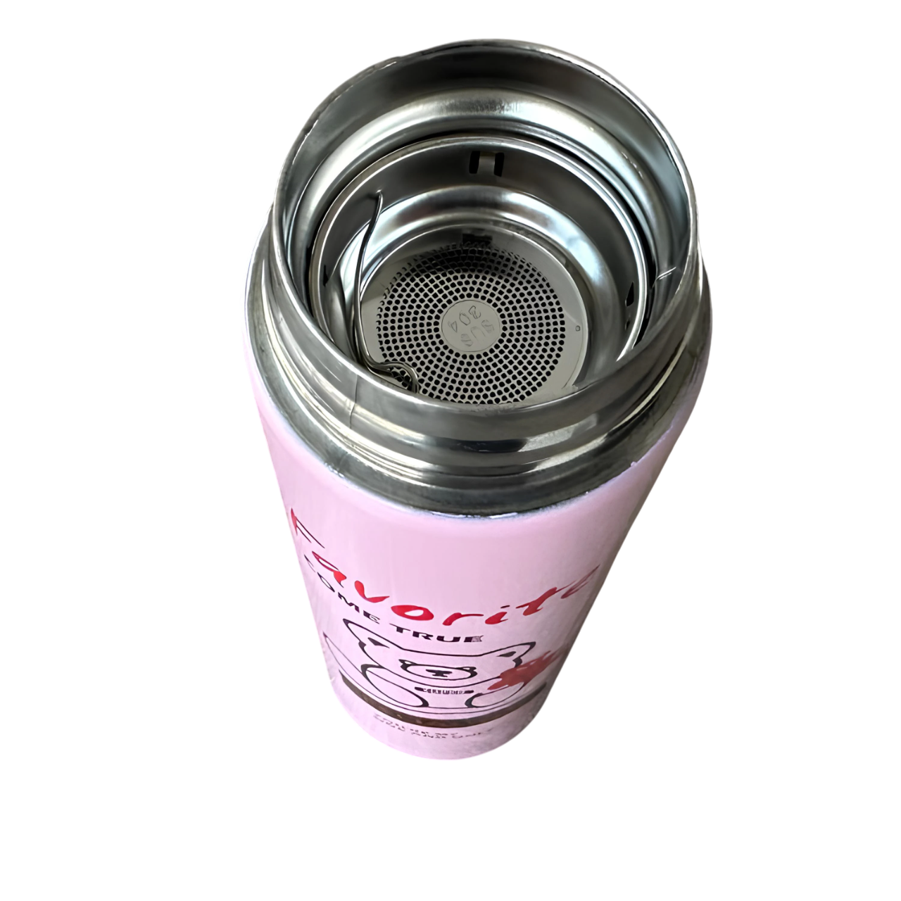 Термос дитячий Smart Kids із сенсорним LED-екраном 500 мл Рожевий (2542)