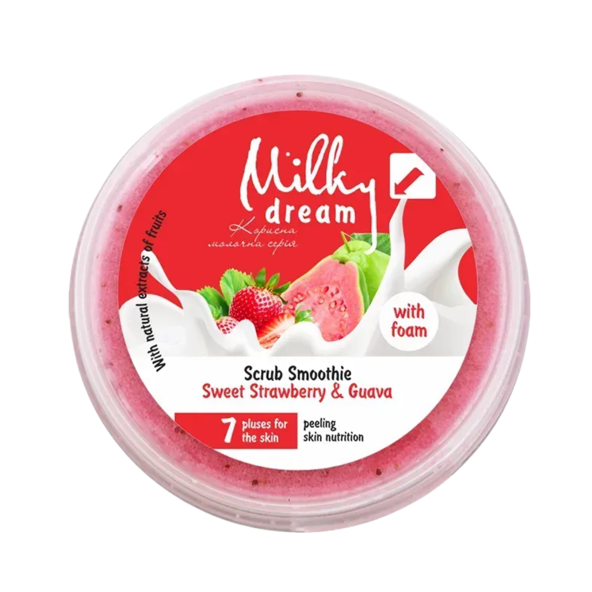Скраб-смузі для тіла пінний Milky Dream Sweet Strawberry & Guava 140 г (13355888)