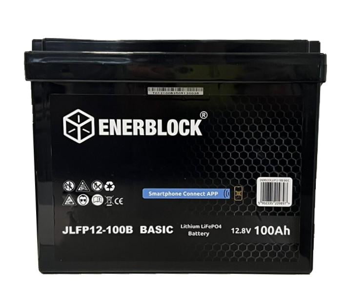 Акумулятор LiFePO4 ENERBLOCK JLFP12-100 B 12,8 В 100 Ач з Bluetooth (JLFP12-100)