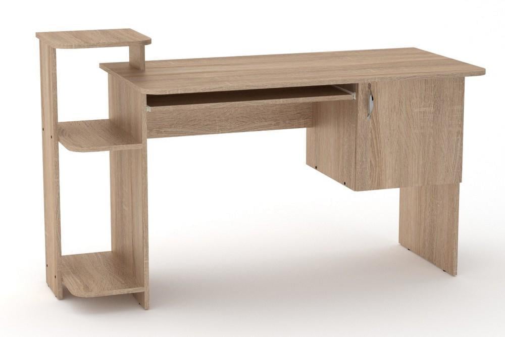 Стол компьютерный МеблиКо СКМ-3 142х60х87 см Дуб сонома (k-1423-4) - фото 1 Стол компьютерный МеблиКо СКМ-3 142х60х87 см Дуб сонома (k-1423-4) - фото 1