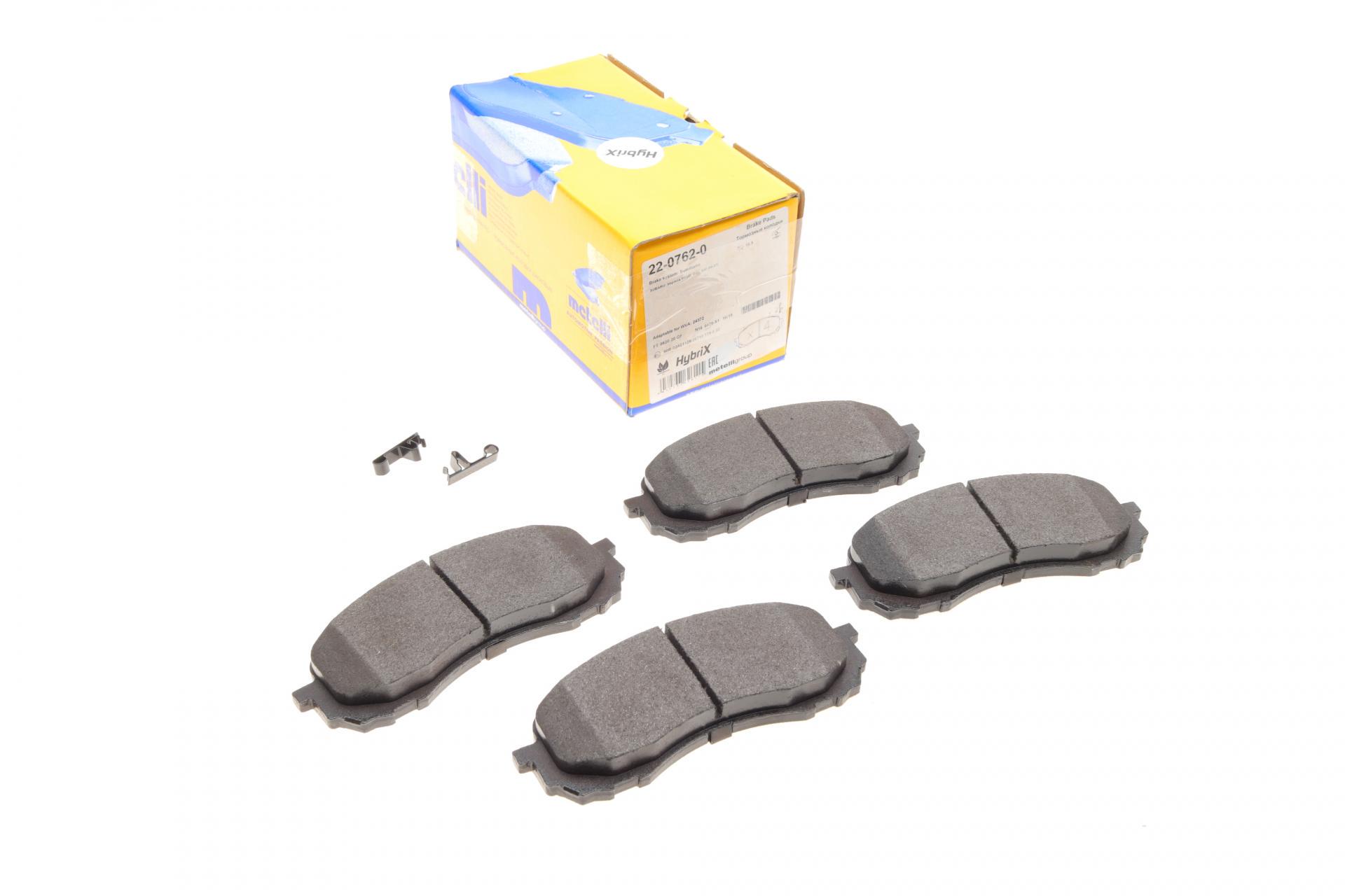 Колодки тормозные передние METELLI 22-0762-0 Subaru Impreza 1.5/1.6 01-09