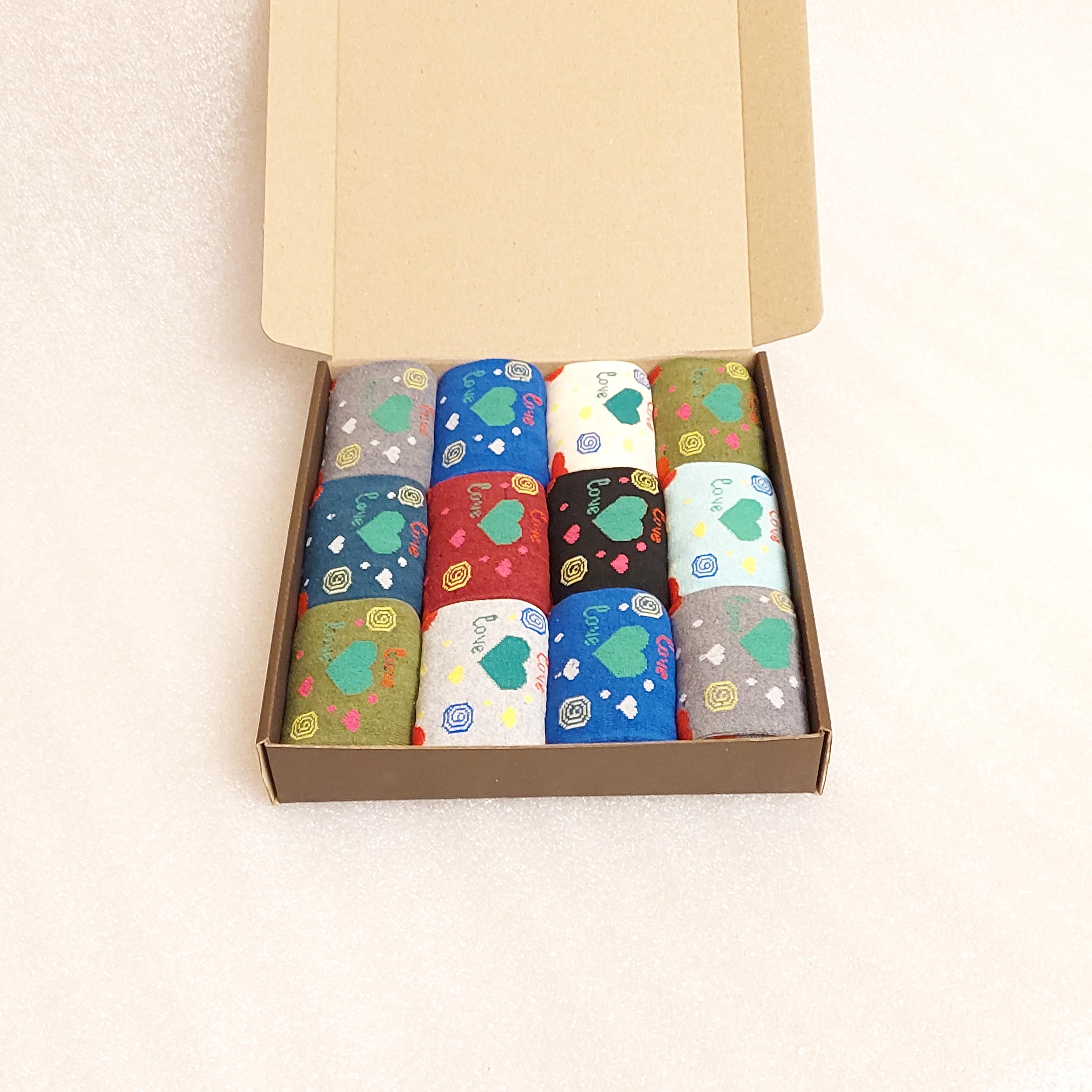 Набор носки женские демисезонные Житомир Love 12 пар р. 39 Разноцветные (0499)