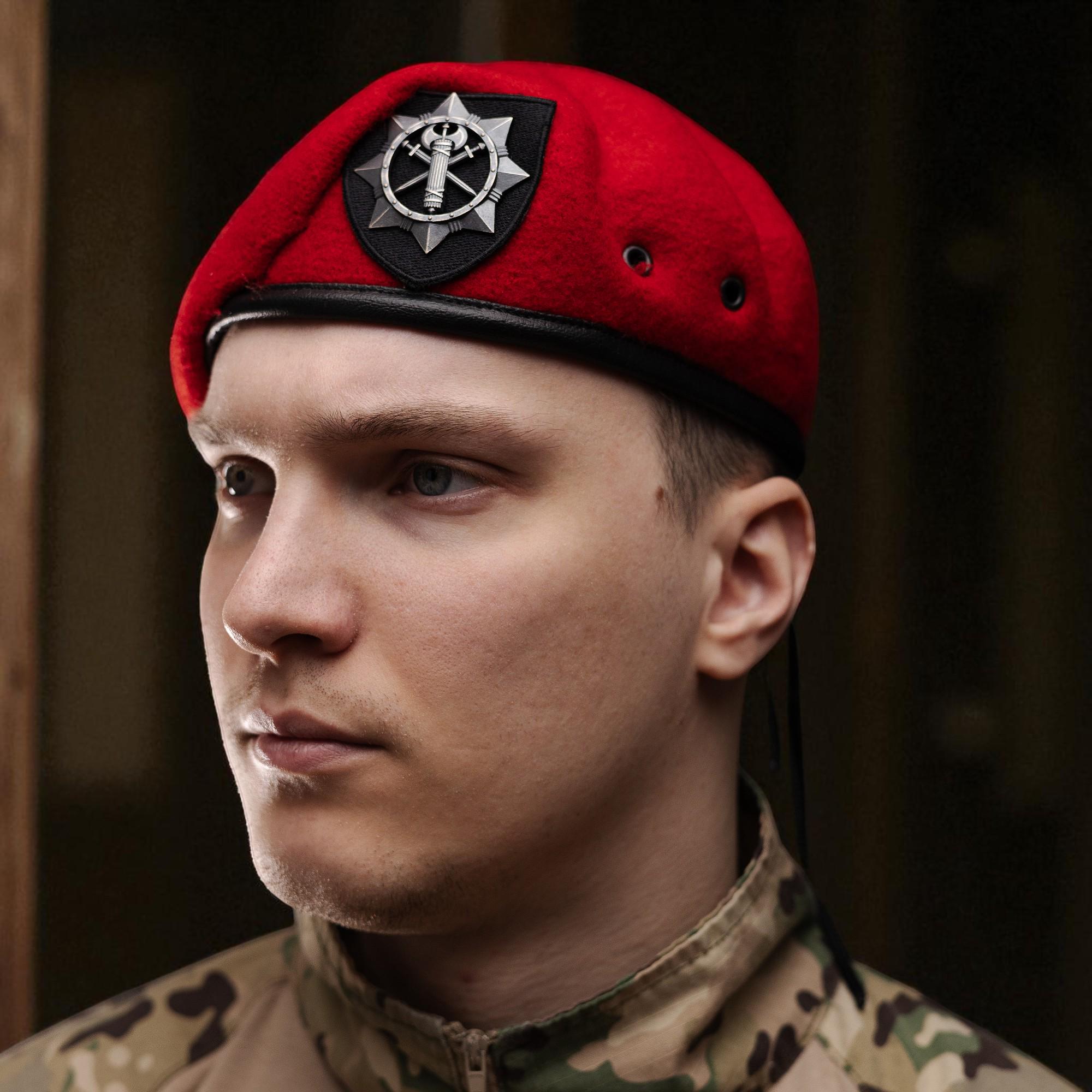 Берет ВСП с подкокардником M/55-56 см Красный (29044664) - фото 6 Берет ВСП с подкокардником M/55-56 см Красный (29044664) - фото 6