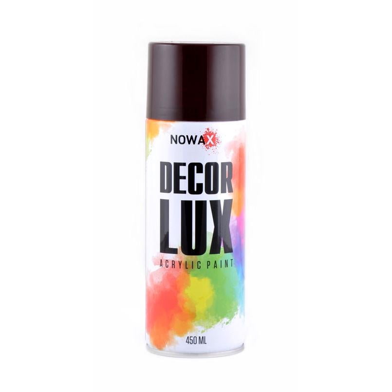 Краска акриловая NOWAX Decor Lux глянцевая 450мл Brown (3007)