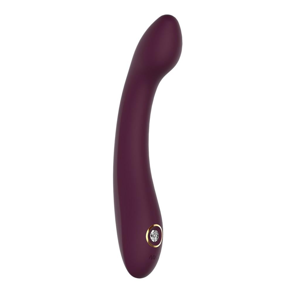 Вибратор для точки G Dream Toys Essentials со стразами 21,8х3,6 см Бордовый (DT22234)