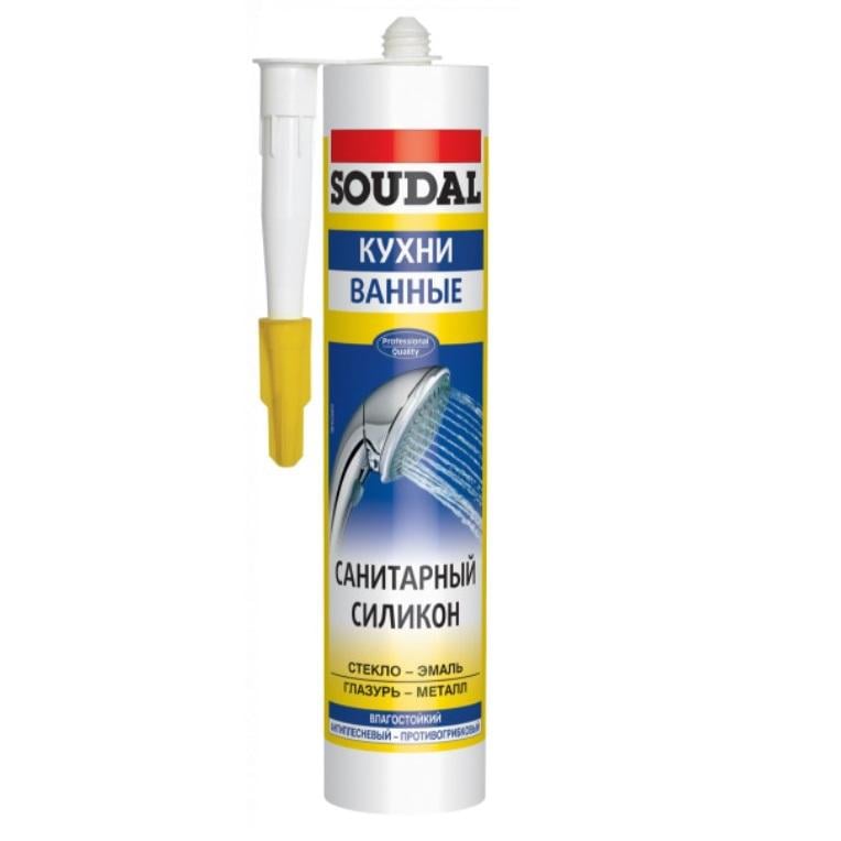Герметик силіконовий SOUDAL 280 мл Білий (99900370)