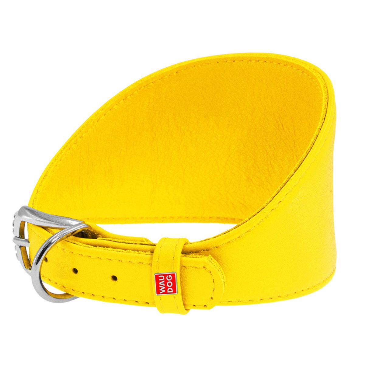 Ошейник Waudog Glamour 15 мм 29-35 см Желтый