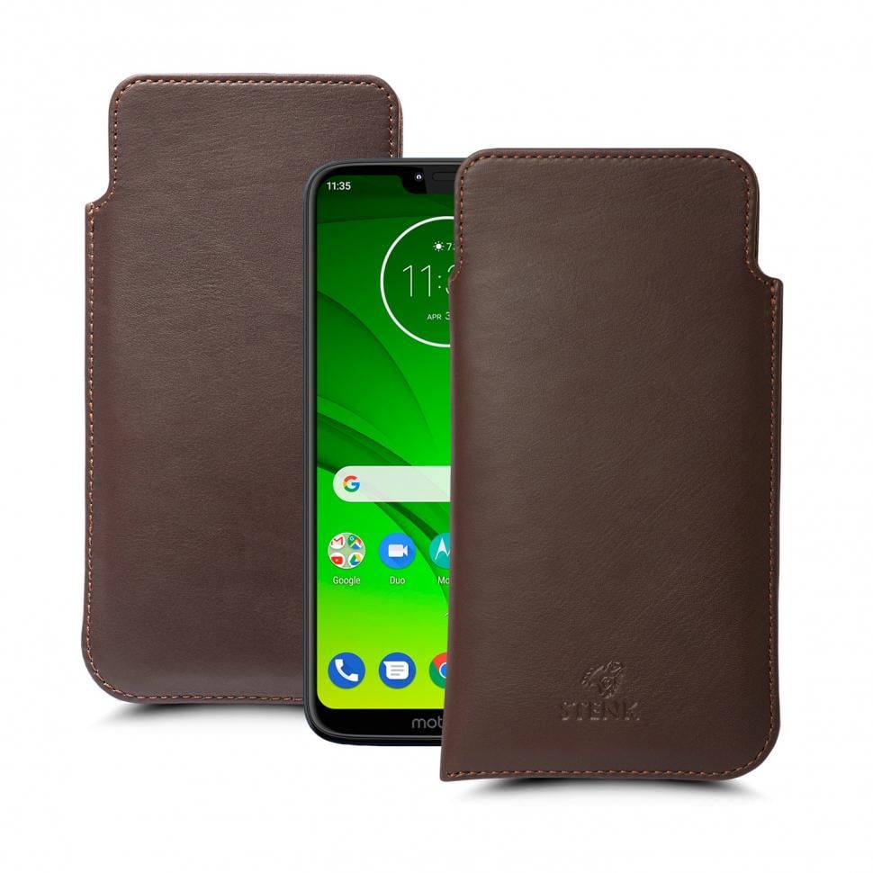 Футляр Stenk Elegance для Motorola Moto G7 Power Коричневый (63379)