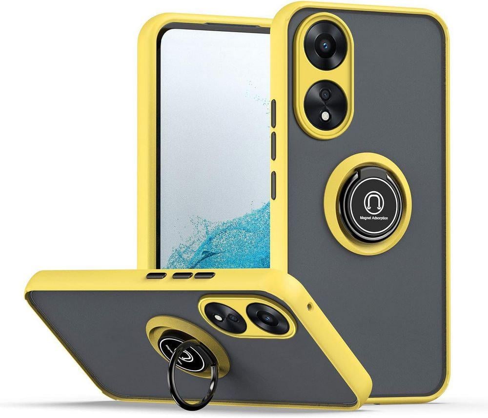 Защитный чехол MatteLuxe OPPO A78 (с кольцом) Yellow (34662-0A)