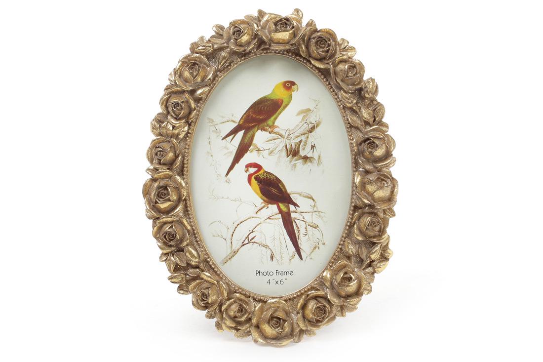 Рамка для фото BonaDi Розы овальная 15х19,5 см (450-133)