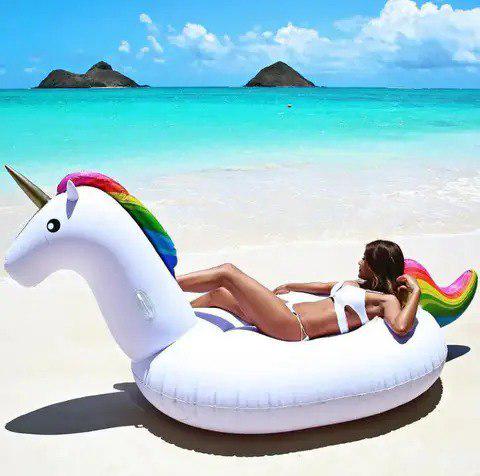 Матрас-платформа Единорог большой надувной 280х130х120 см - фото 4