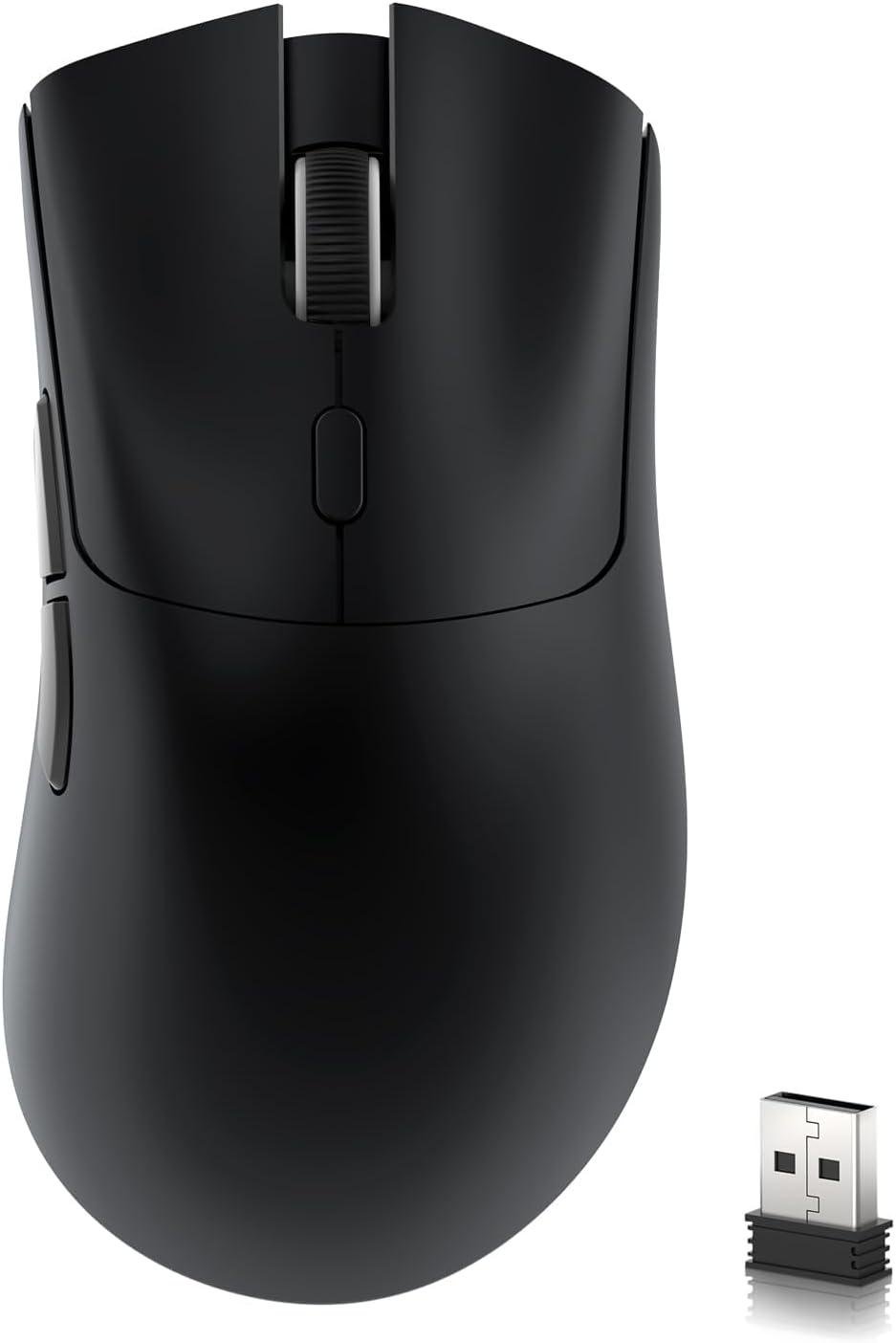Мишка ігрова бездротова attack shark R1 PAW3311 18K DPI 59 г 2,4 ГГц/BT/дротова для Win/Mac Black (2552380864)