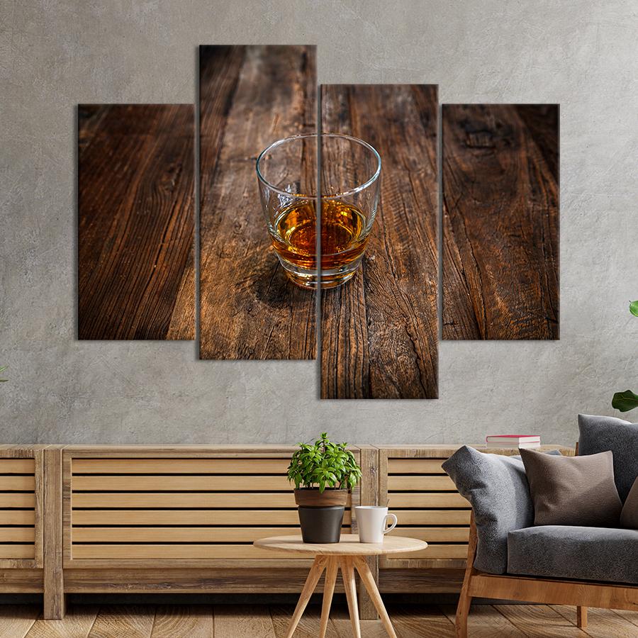Настенний декор Крепкий односолодовый виски 89x56 см (A481-4)