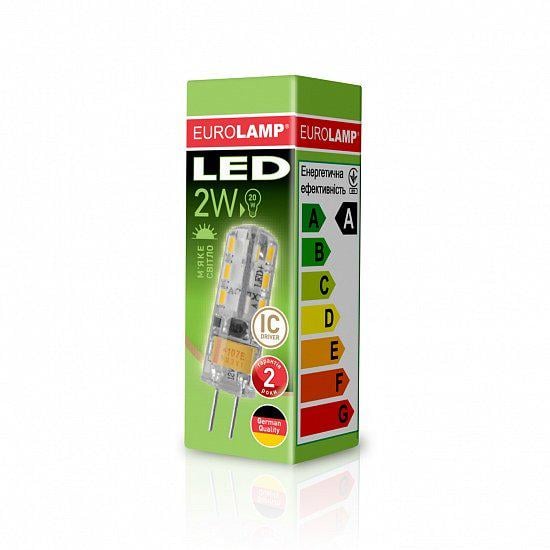 Світлодіодна лампа Eurolamp LED-G4-0227(220) 2W 220V 105 lm 3000K G4 25x10 мм (4260410482438)