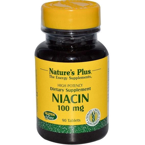 Ніацін Nature's Plus Niacin 100 мг 90 Tabs