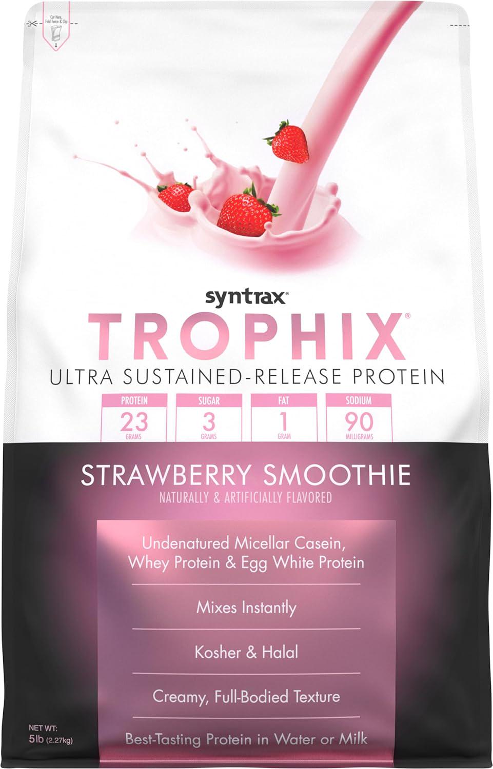 Протеин Syntrax Trophix Strawberry Smoothie 2,2 кг Протеин Syntrax Trophix Strawberry Smoothie 2,2 кг