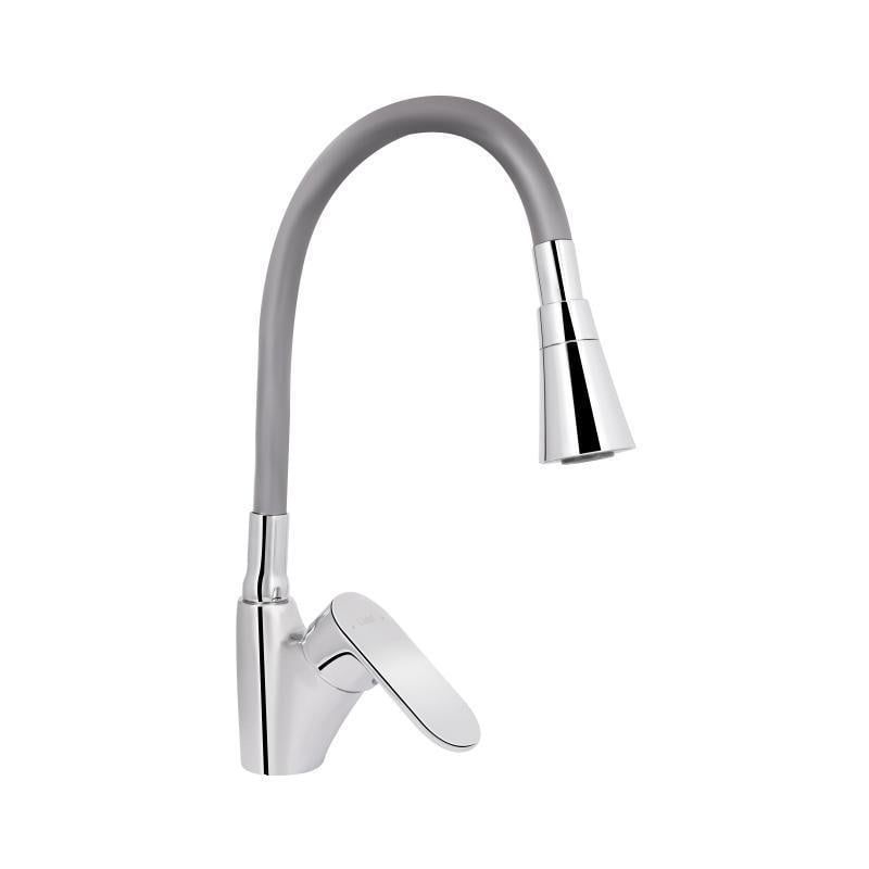 Смеситель для кухни Lidz Tani 007F3 с гибким изливом k40 LDTAN007F3GCR31869 Chrome/Grey (SD00037970)