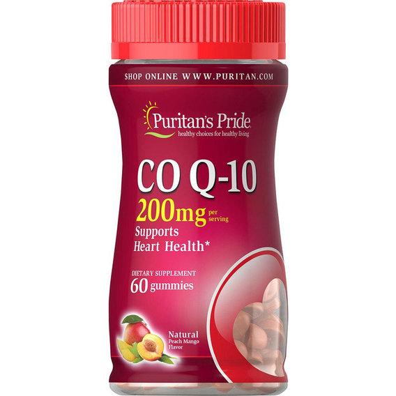 Коензим Puritan's Pride Co Q-10 200 мг 60 Gummies Peach/Mango