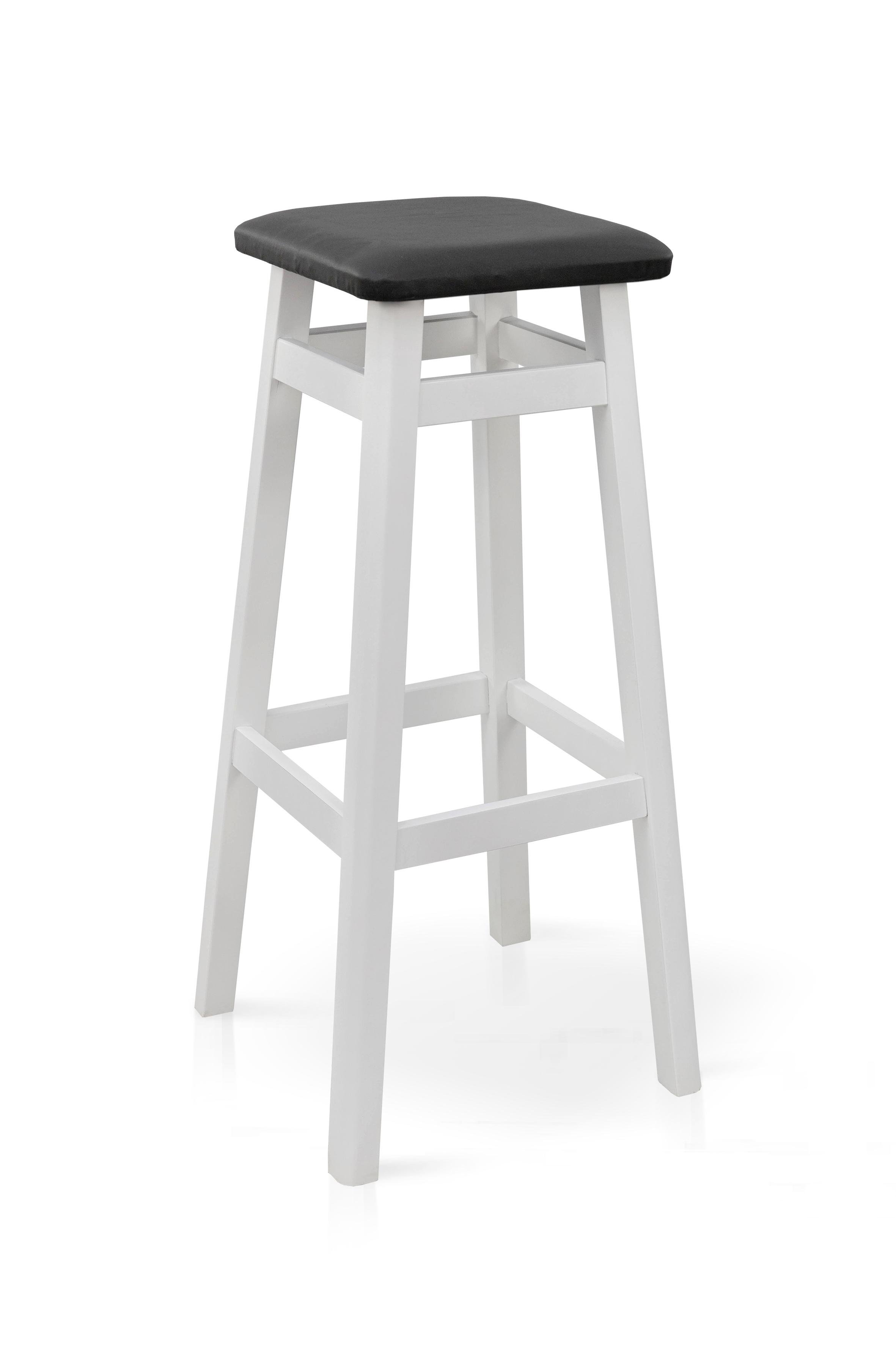 Барный стул мягкий Смарт квадратный 300x800x300 Белый (GAА0054761) - фото 3 Барный стул мягкий Смарт квадратный 300x800x300 Белый (GAА0054761) - фото 3