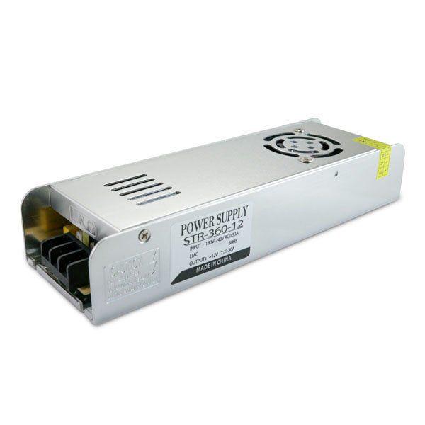 Блок питания ОЕМ DC12 узкий 360W 30A (STR-360-12/27773914)