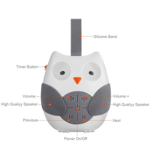 Плеер для сна Сова няня на кроватку белый шум (MN1) - фото 8