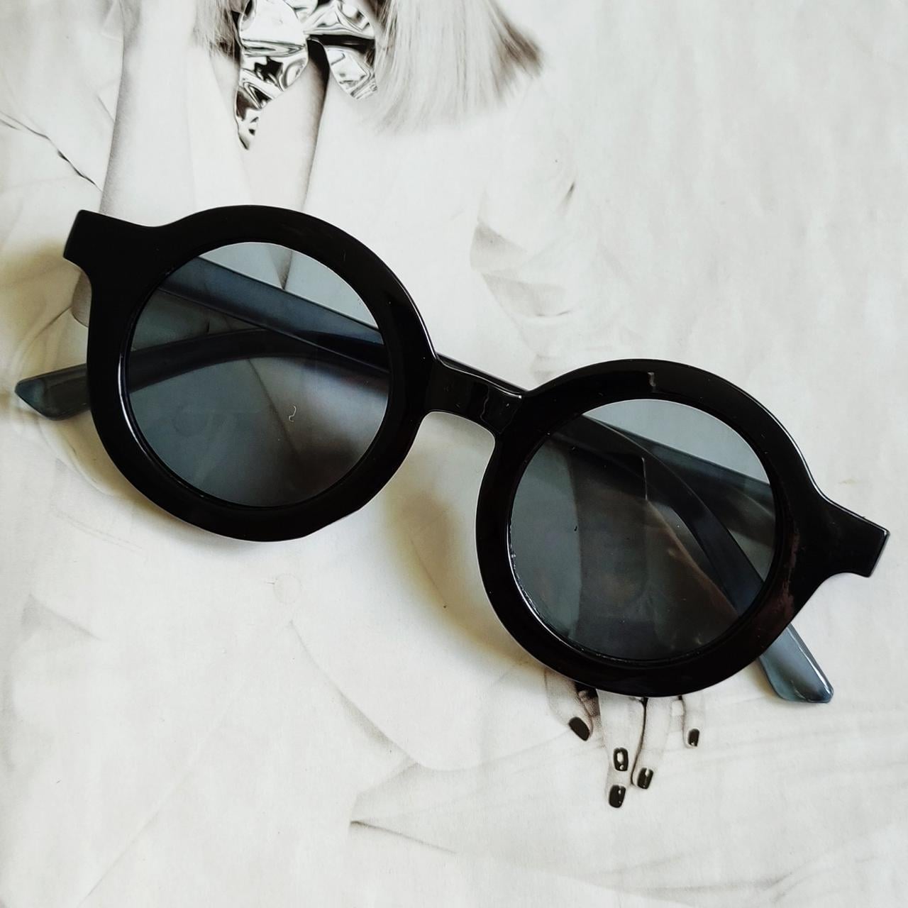 Очки детские круглые Черный