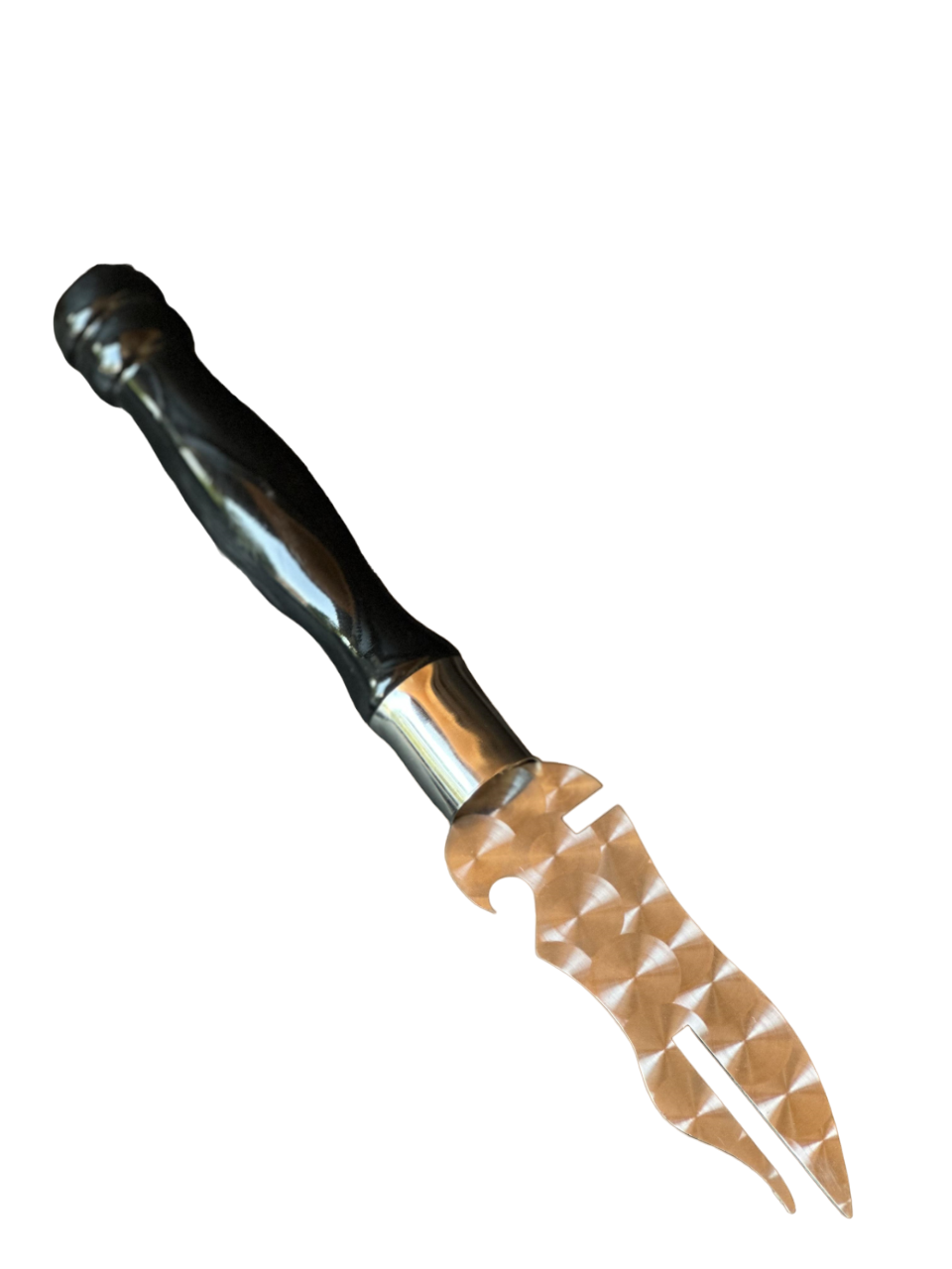 Ніж-виделка для зняття м'яса Reckless Vavilon преміум з дерев'яною ручкою 28х3 см Ніж-виделка для зняття м'яса Reckless Vavilon преміум з дерев'яною ручкою 28х3 см