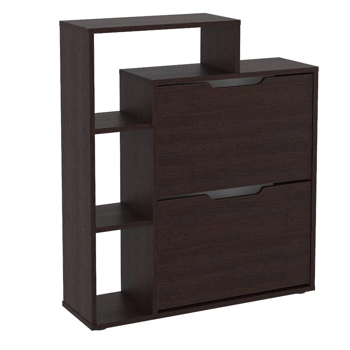 Тумба под обувь Компанит SC-21 79,1х24х91,5 см Венге темный (28429739) - фото 1 Тумба под обувь Компанит SC-21 79,1х24х91,5 см Венге темный (28429739) - фото 1