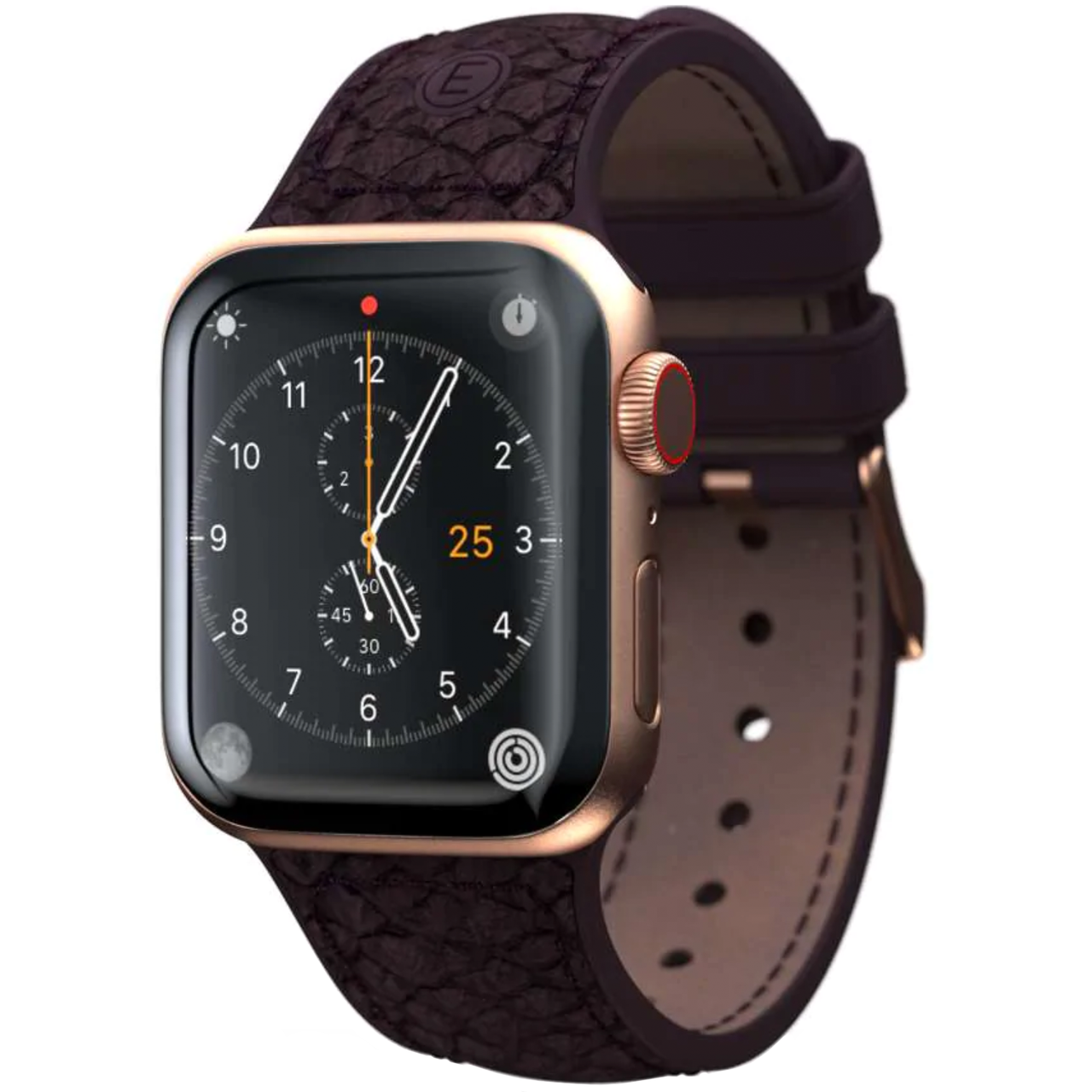 Кожанный ремешок Njord Salmon Leather Strap for Watch 49/45/44/42mm, Rust (SL14123)