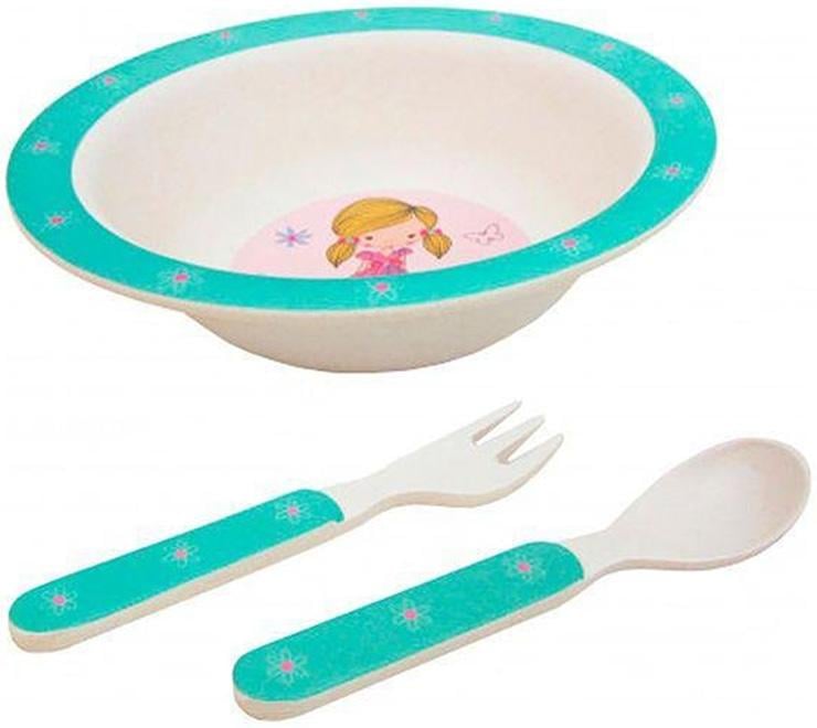 Набор детский Fissman пиала/ложка и вилка 3 пр.