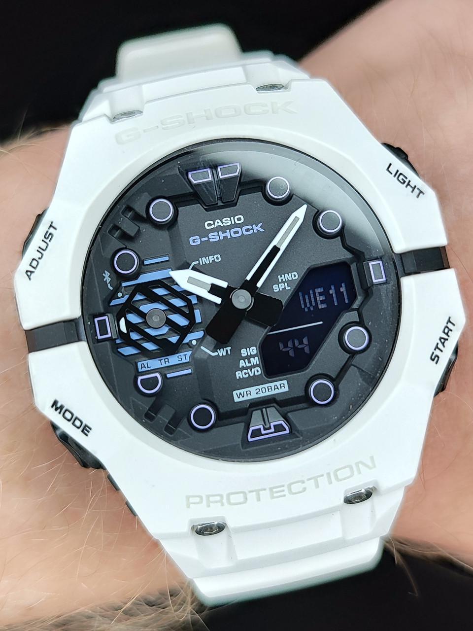 Наручные часы мужские Casio G-Shock GA-B001SF-7A ударопрочные с водозащитой 100 м/подсветкой Белый (2747192822)