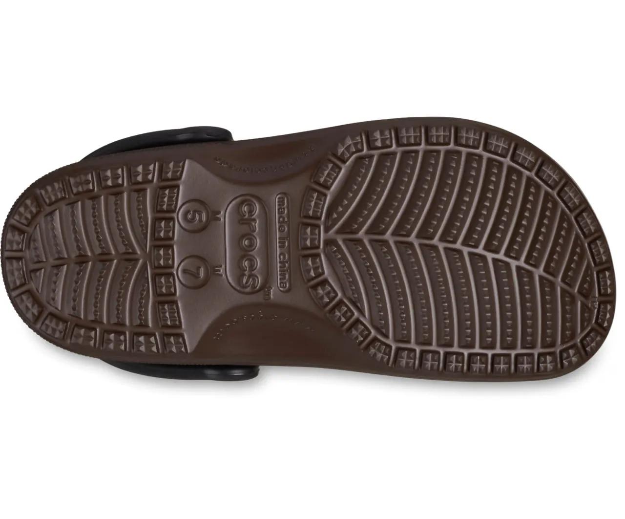 Сабо Crocs Classic Logo Pattern Clog 210806 M8W10 р. 41/26,5 см Coffee (18966288) - фото 6