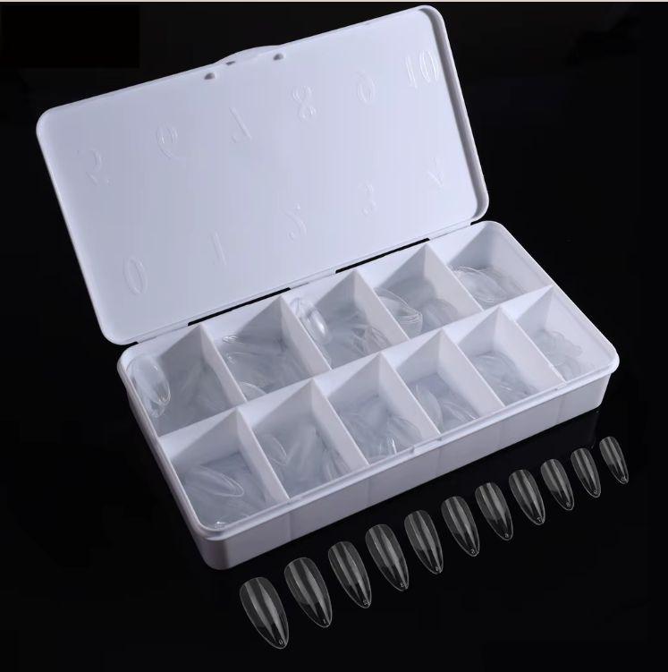 Типсы для ногтей мягкие гелевые Короткий мегдаль 550 шт. р. 0-11 (2664364881) - фото 2