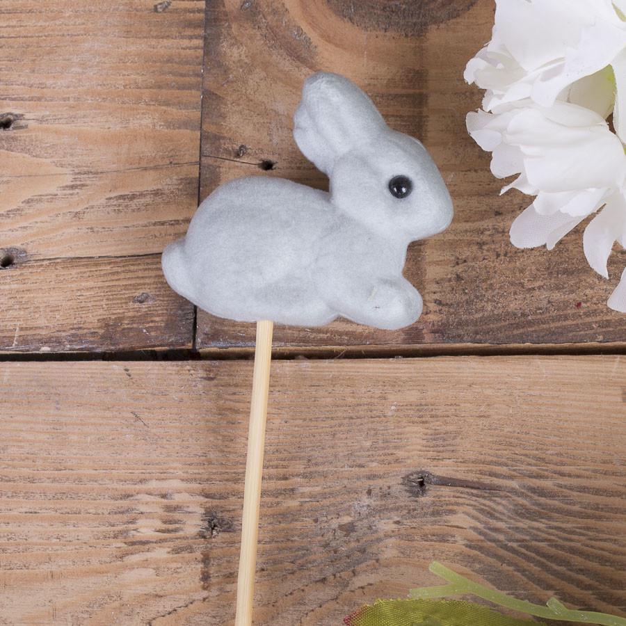 Топпер Зайка бархатный Серый (4796-1)