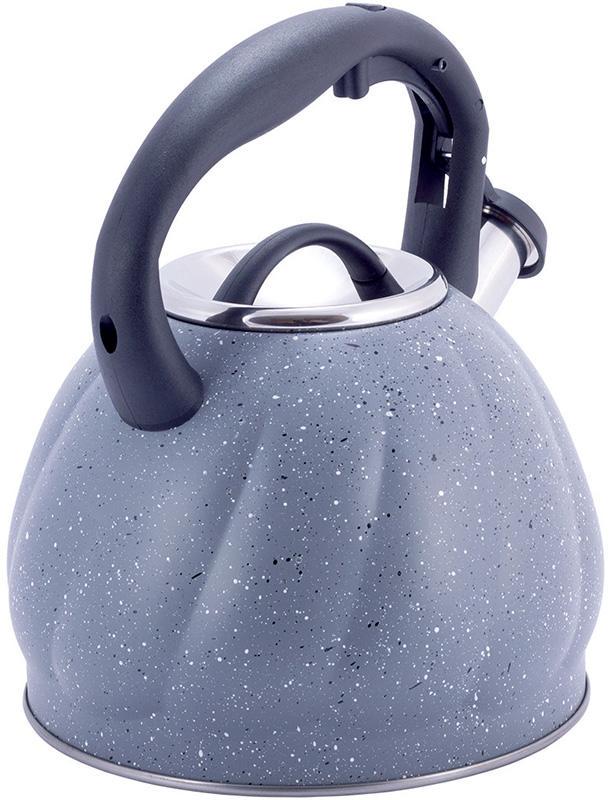 Чайник Kamille Whistling Kettle Marble из нержавеющей стали со свистком 3 л Серый - фото 5 Чайник Kamille Whistling Kettle Marble из нержавеющей стали со свистком 3 л Серый - фото 5