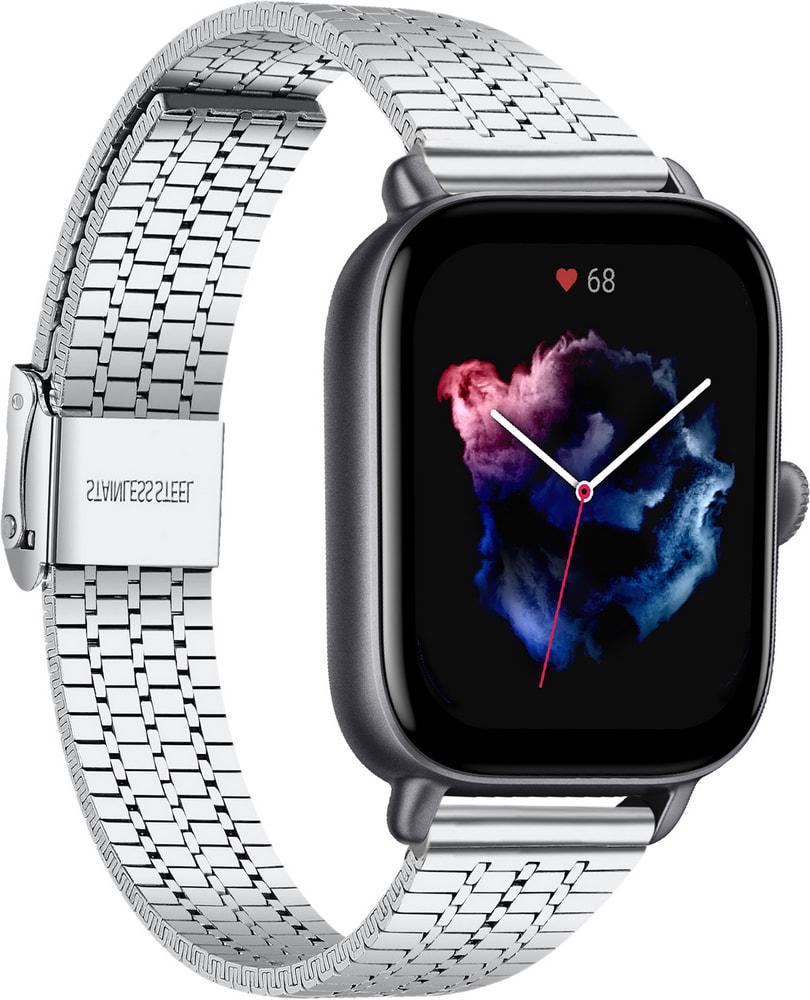 Браслет металлический Counic для Amazfit GTS 3 Silver (34045-59)