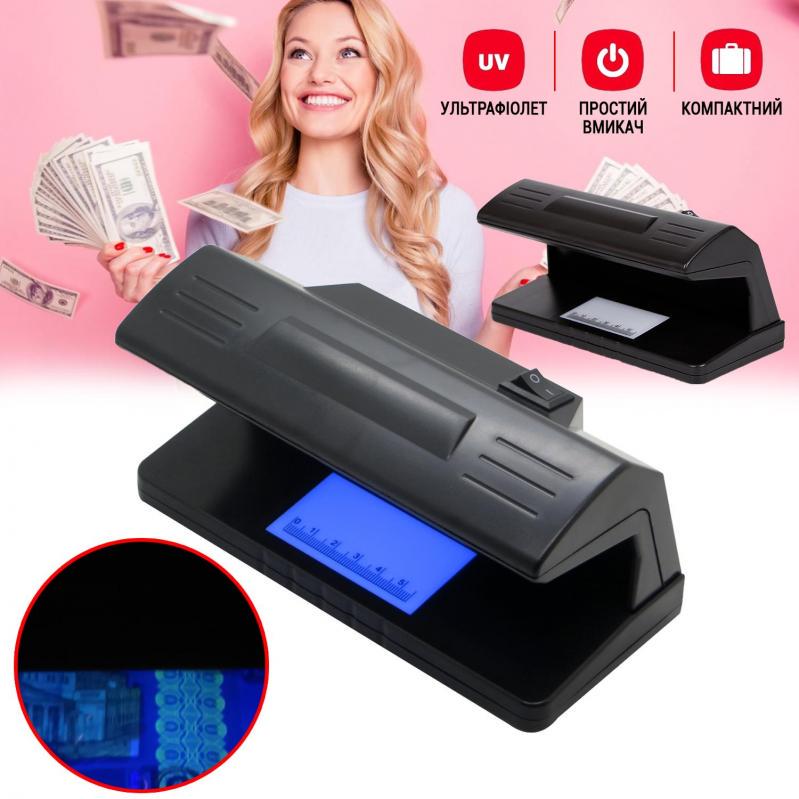 Детектор валют ультрафіолетовий Counterfeit Money Detector UV Ultraviolet Light 318 (IR004723) - фото 2