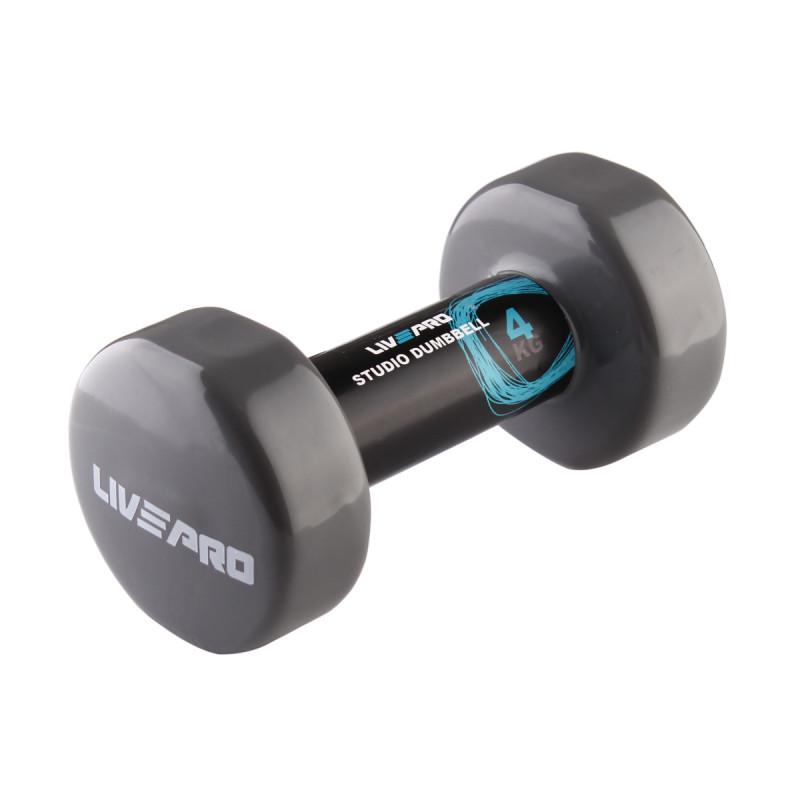 Гантель виниловая Studio Dumbbell LivePro 1 шт. (LP8076-4 yavs L)