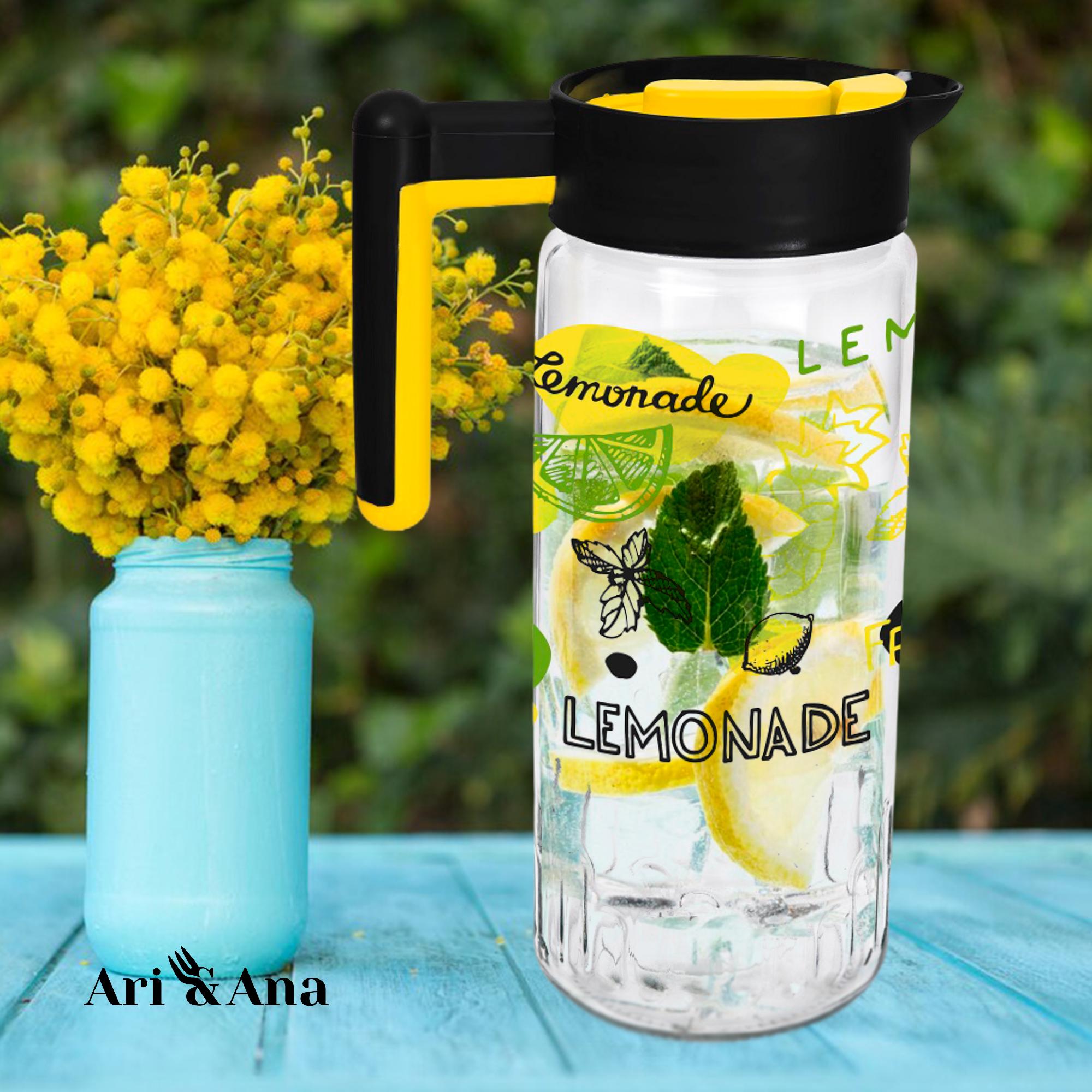 Глечик для води та лимонаду Herevin Lemonade 1,46 л з ручкою Прозорий - фото 7