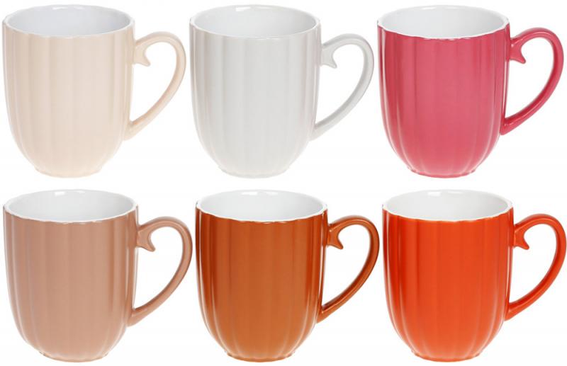 Набір керамічних кухлів Верона 340 мл 6 шт. Набір керамічних кухлів Верона 340 мл 6 шт.