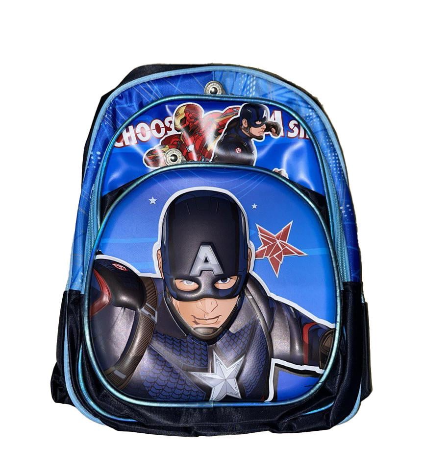 Рюкзак Капитан Америка Вид 2 C 65524 пластиковая вставка/регулируемые лямки/3 отделения в пакете (6900067655240)
