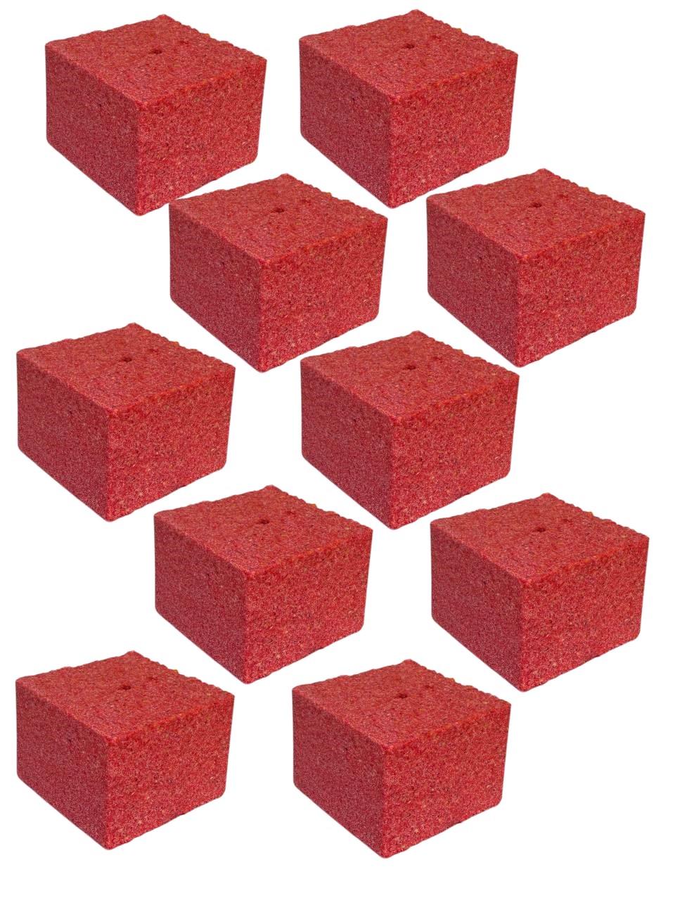 Жмых-кубик для макушатника Art Fishing вкус Червь с отверстием 10 шт. (3008711248)