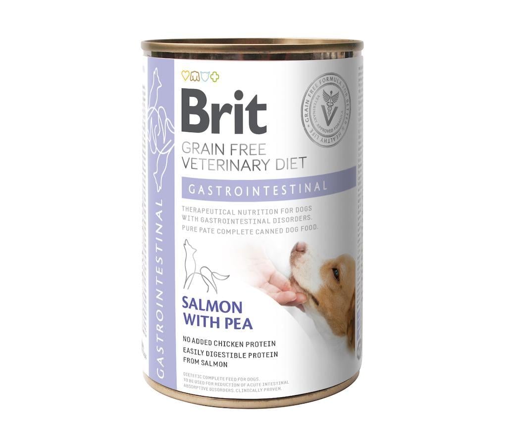 Корм вологий Brit VD Dog Gastrointestinal для собак із захворюваннями ШКТ 400 г (8595602536153)