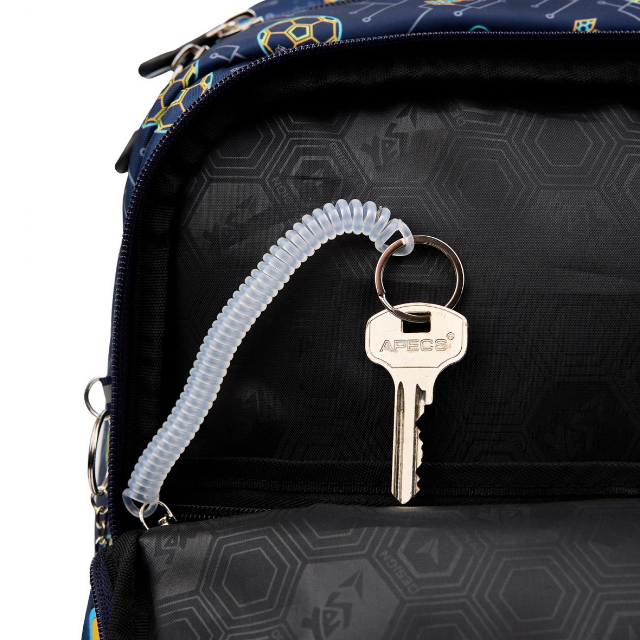 Школьный рюкзак с чехлом от дождя YES Football Gamer S-52 Ergo (559891) - фото 4