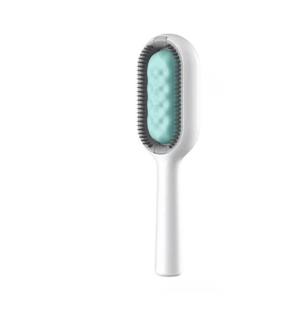 Щетка для сухого и влажного вычесывания собак и котов Pet Gravity Pet Grooming Comb 4в1 Зеленый